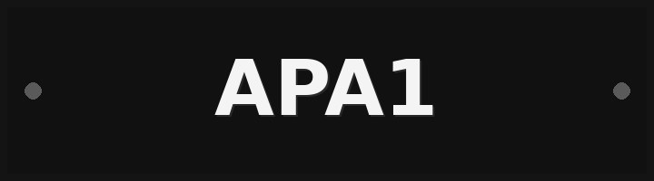 Plate APA1