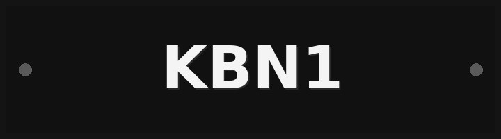 Plate KBN1